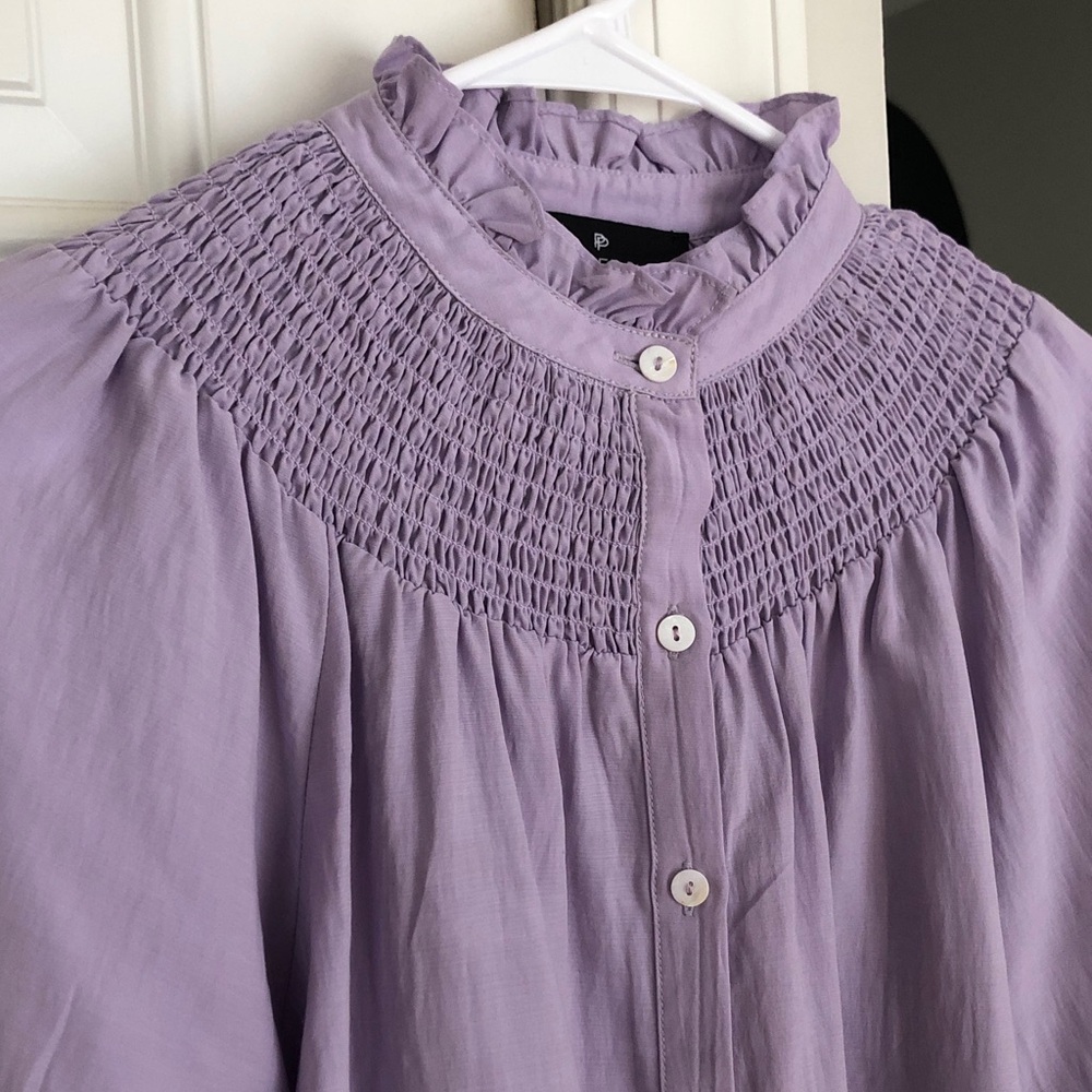 New: Tuckernuck Pomander Place Emory Smocked Blouse. Size XS